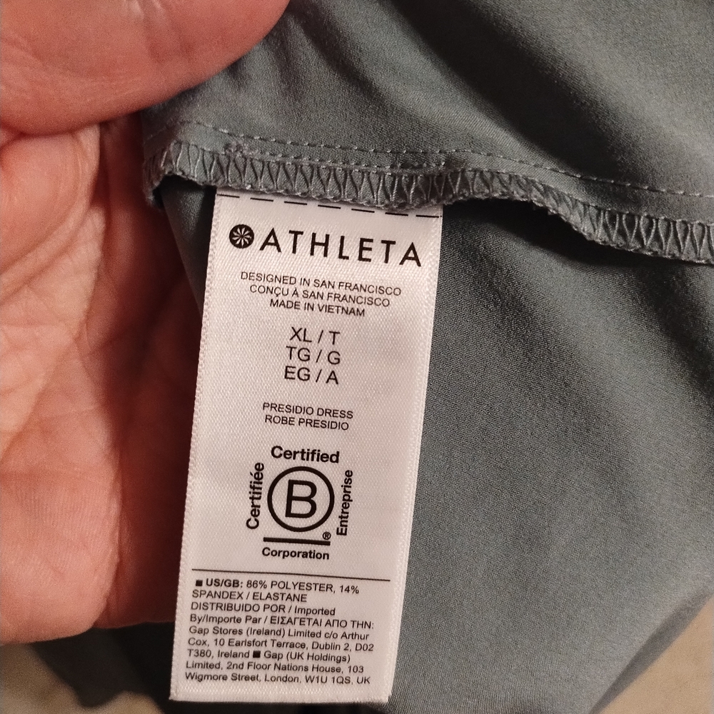 Athleta Presidio Dress In Gray Green - Picture 6 of 6